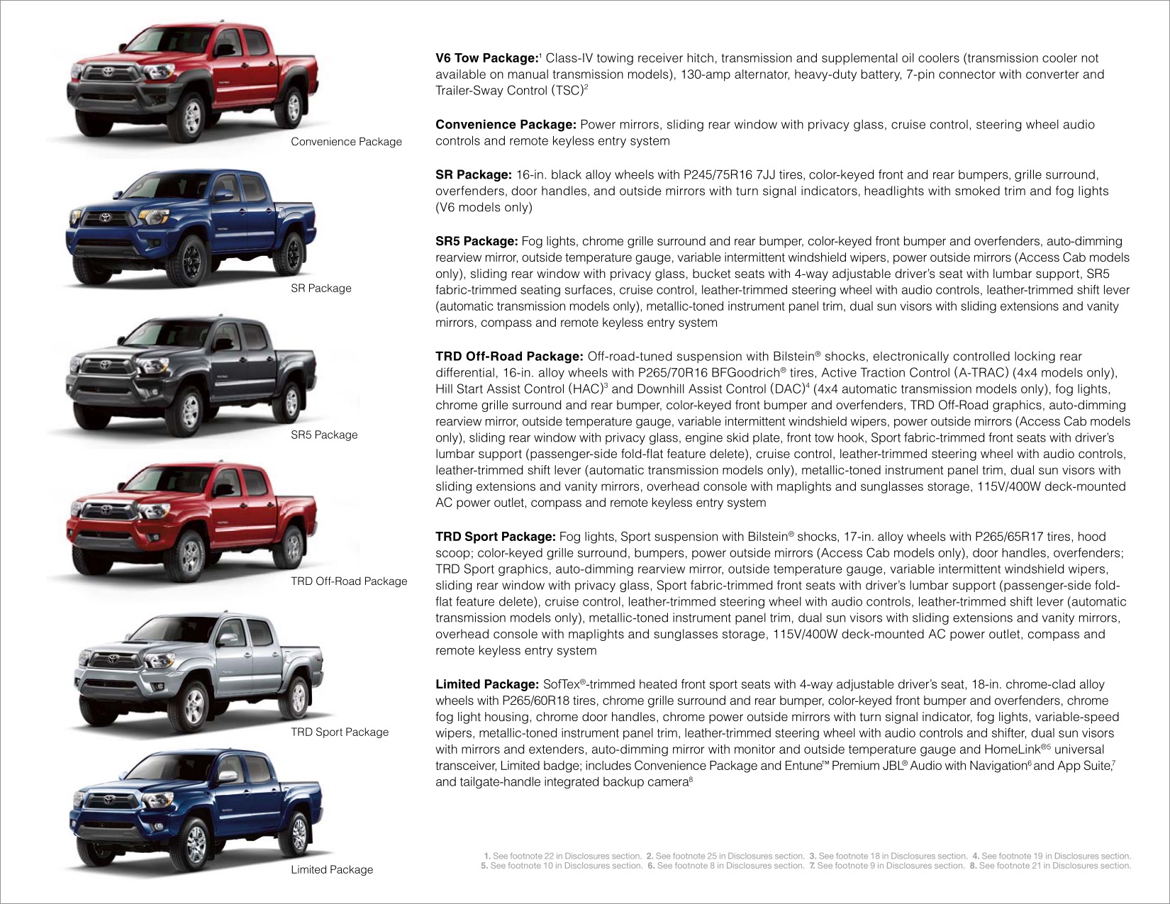 2014 Toyota Tacoma Brochure Page 4